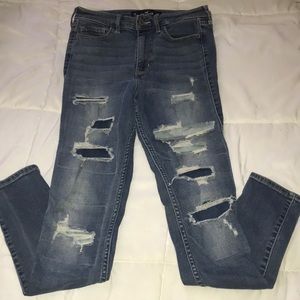 High waisted skinny Hollister jeans, size 5R